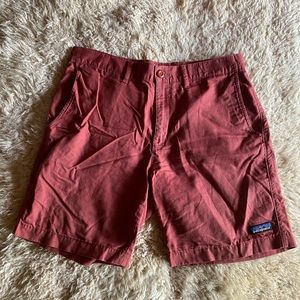 Patagonia men’s organic cotton red shorts size 30 lightly worn.